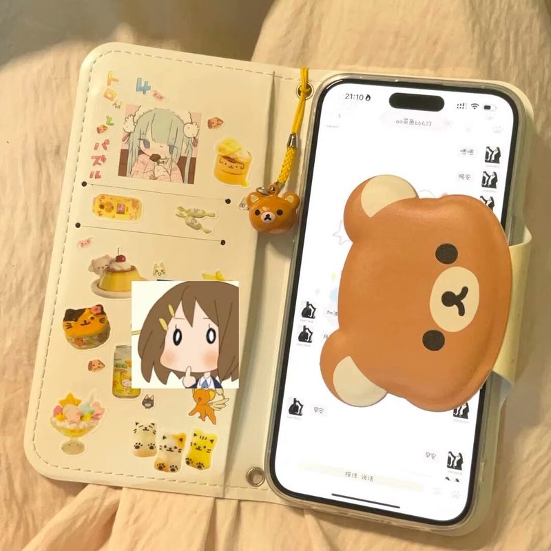 Phone Accessories Box Set - Capa de Celular Rilakkuma Fofa de
