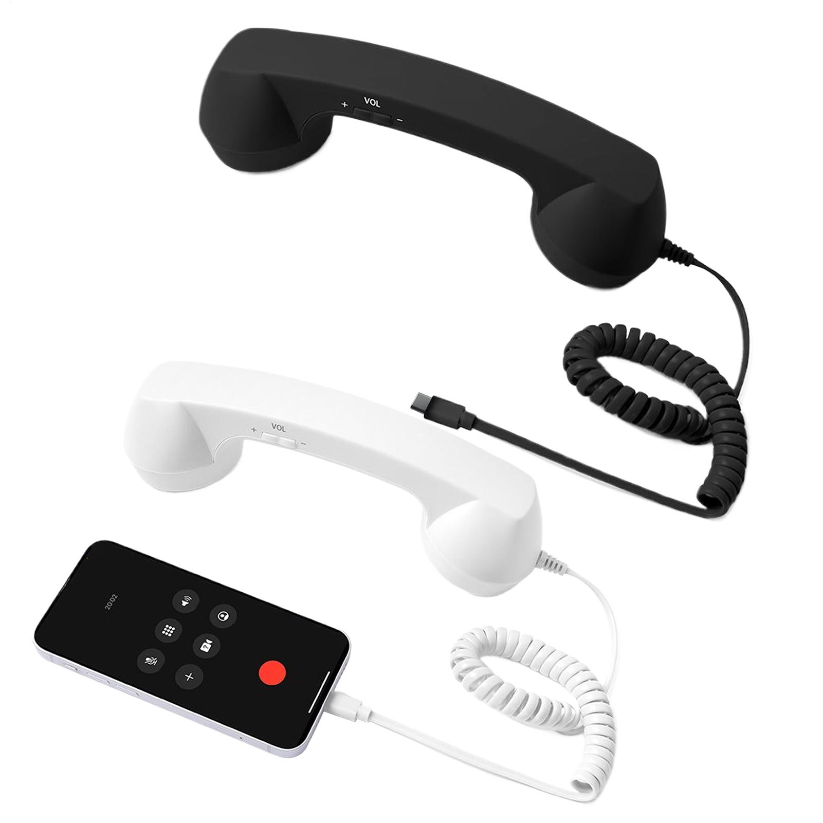 Retro Handset Phone - Retro telefone handset tipo-c retro clássico