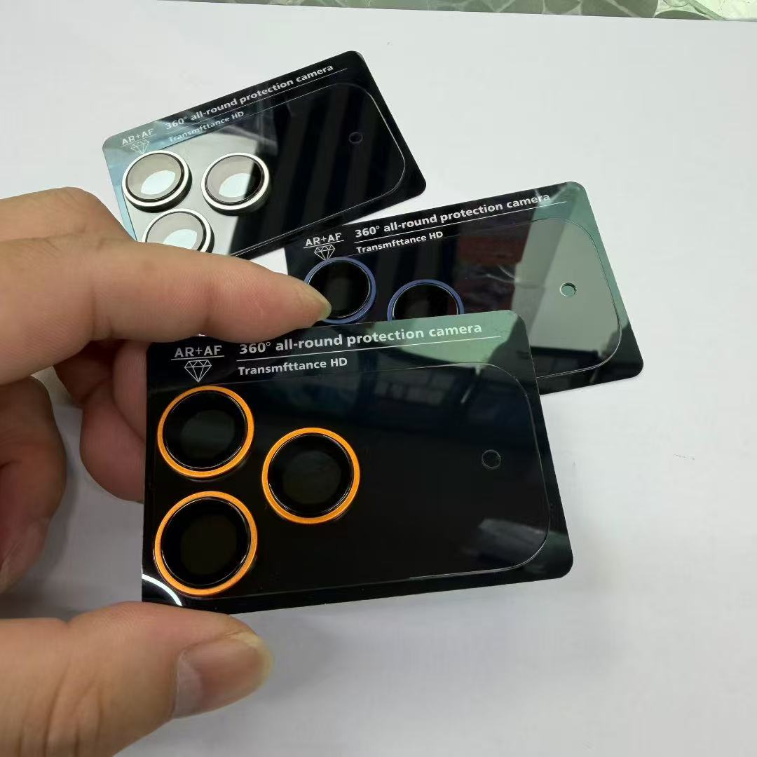 Phone Accessories Box Set - Fibra de carbono protetor de lente