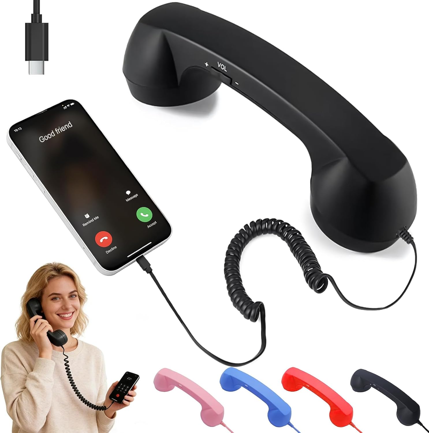 Telefone Retro para Celulares, - Retro Handset Phone avaliação e preço