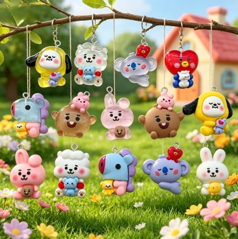 7 peças de pingentes de resina - Phone Accessories Jewelry avaliação e preço